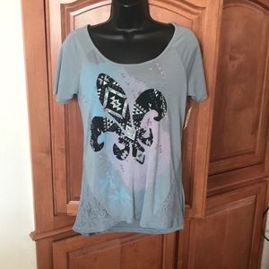 Wound Up Fleur De Lis Blouse